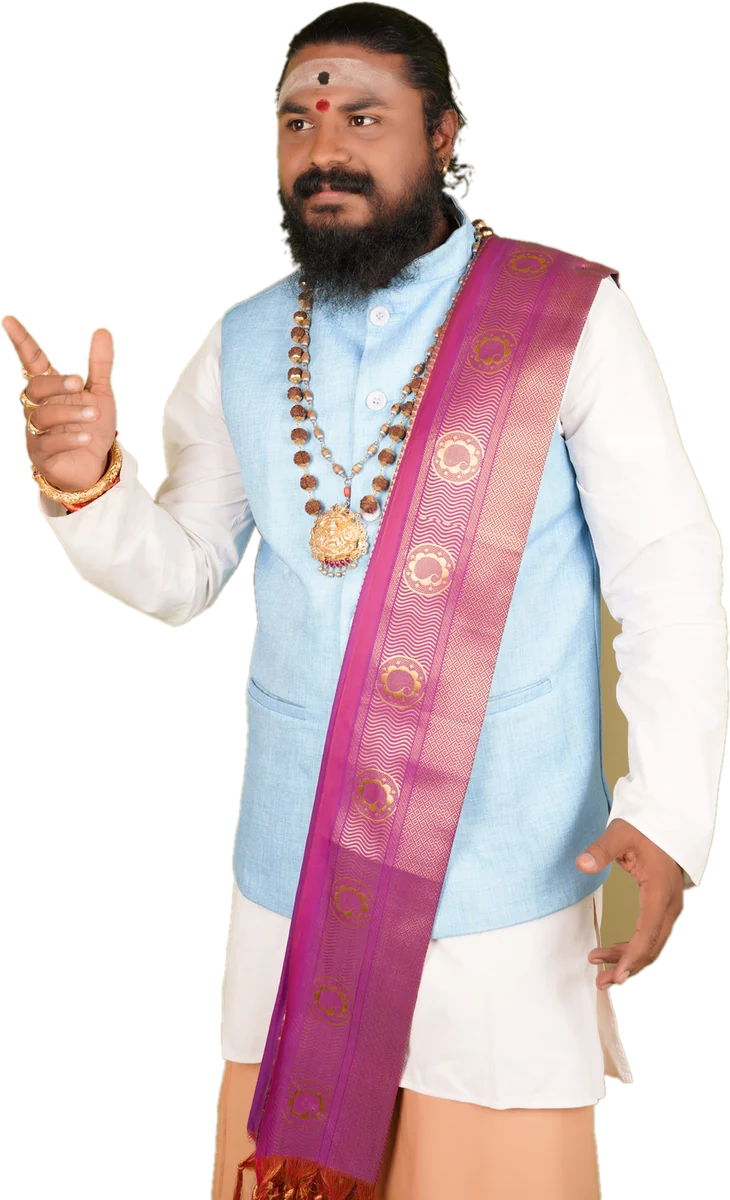 Dr. Pandit Sri Sidhanth Arun Sharma Guruji explaining a chart